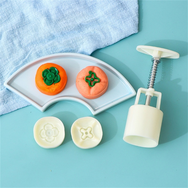 Khuôn Làm Bánh Trung Thu 50g 30g 30g Chống Dính Kèm Con Dấu 3d