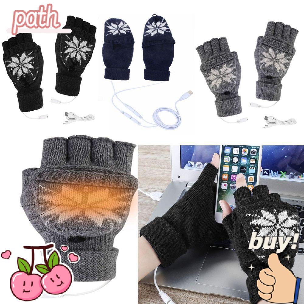 PATH Găng Tay Hở Ngón Giữ Ấm Mùa Thu Đông Cho Nam