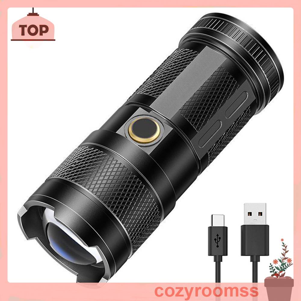 Đèn Pin 30W LED COB 1500mAh 1000LM Sạc USB Loại C Chống Thấm Nước