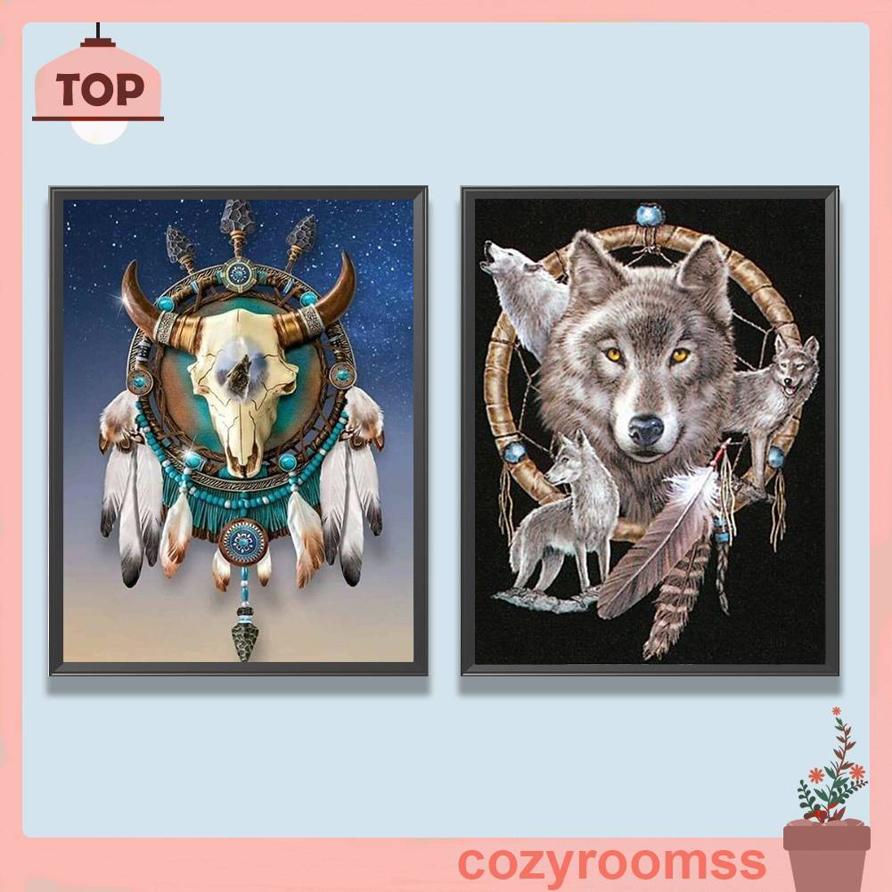 Tranh Đính Đá Kim Cương Toàn Bộ 5D DIY Hình Vẽ Dreamcatcher