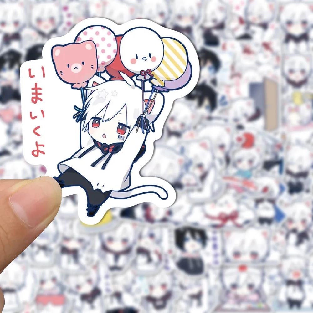 Bộ 65 Miếng Dán Mafumafu Phong Cách Nhật Bản Trang Trí Điện Thoại / Máy Tính