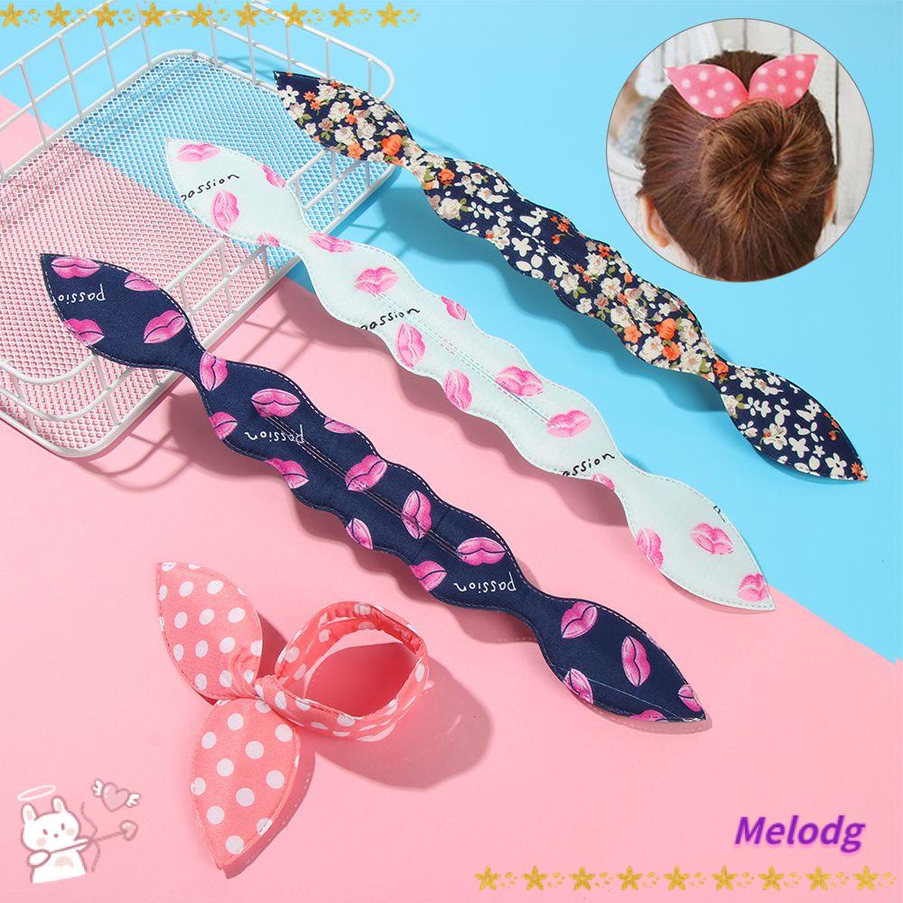 MELODG Dụng Cụ Uốn Tóc Đuôi Ngựa Bằng Bọt Biển DIY