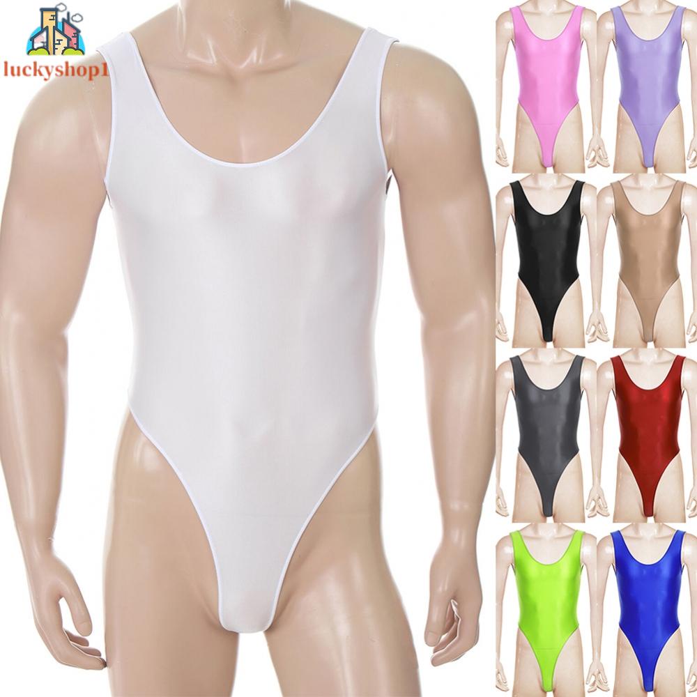 Bộ Áo Liền Quần Bóng Dầu Leotard Cho Nam