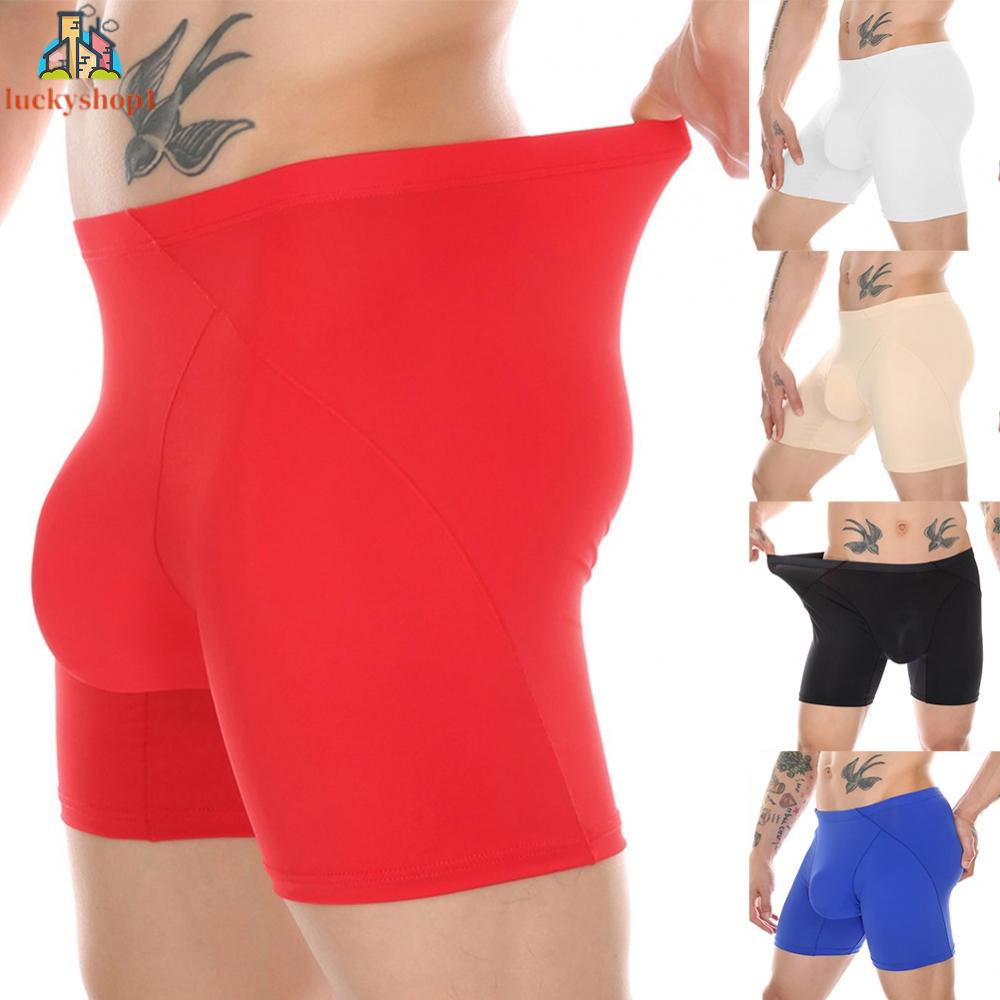 Quần Lót Boxer Eo Cao Màu Sắc Đơn Giản