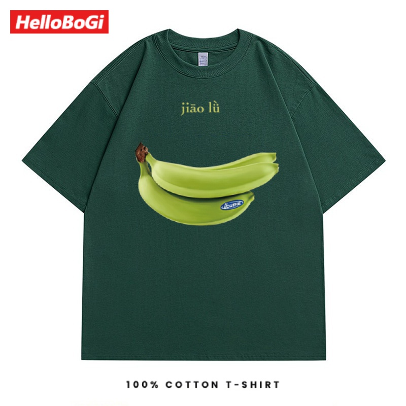 Áo Thun Cotton Tay Ngắn In Hình Quả Chuối Thời Trang Mùa Hè Hàng Mới Dành Cho Bạn Nam