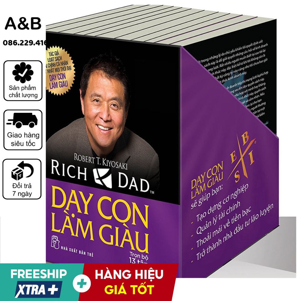 Trọn bộ 13 cuốn dạy con làm giàu - Cha giàu cha nghèo