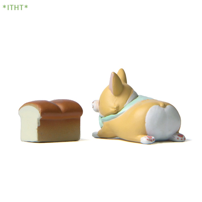 Bộ 2 Mô Hình Chó Corgi Mini Dễ Thương Dùng Trang Trí Xe Hơi Mới