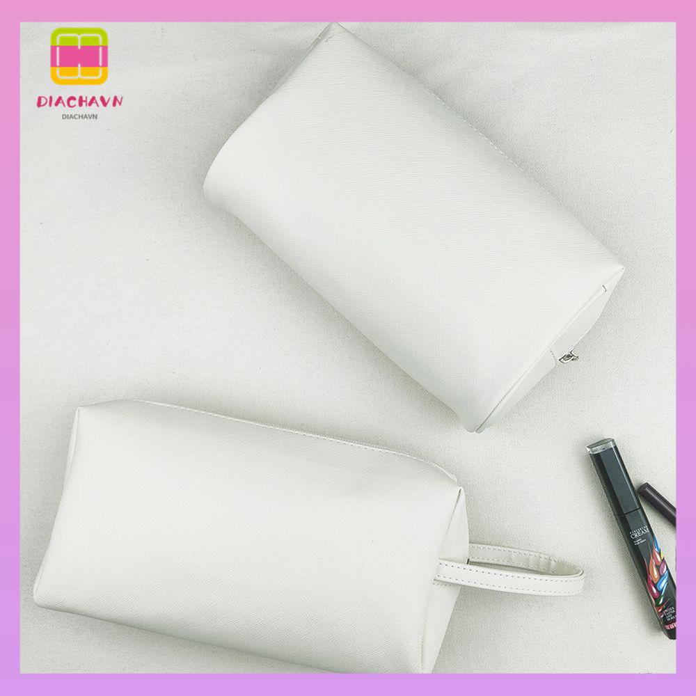 DIACHAVN Túi Da PU Đựng Mỹ Phẩm Tiện Lợi Khi Đi Du Lịch
