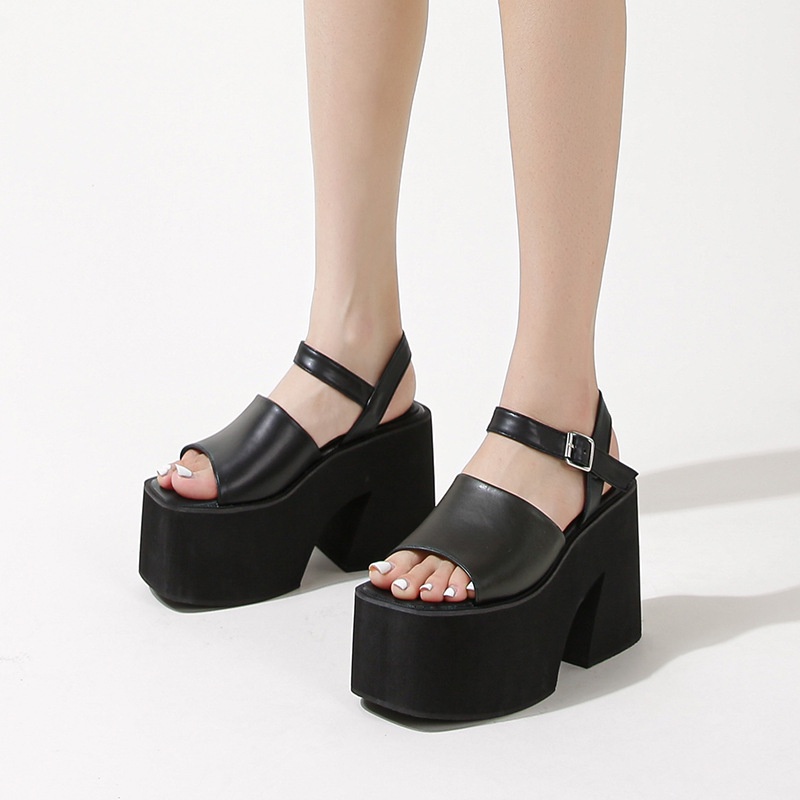Sandal Đế Xuồng Dày 10CM Phong Cách Mới 2023 Kích Thước 34-41