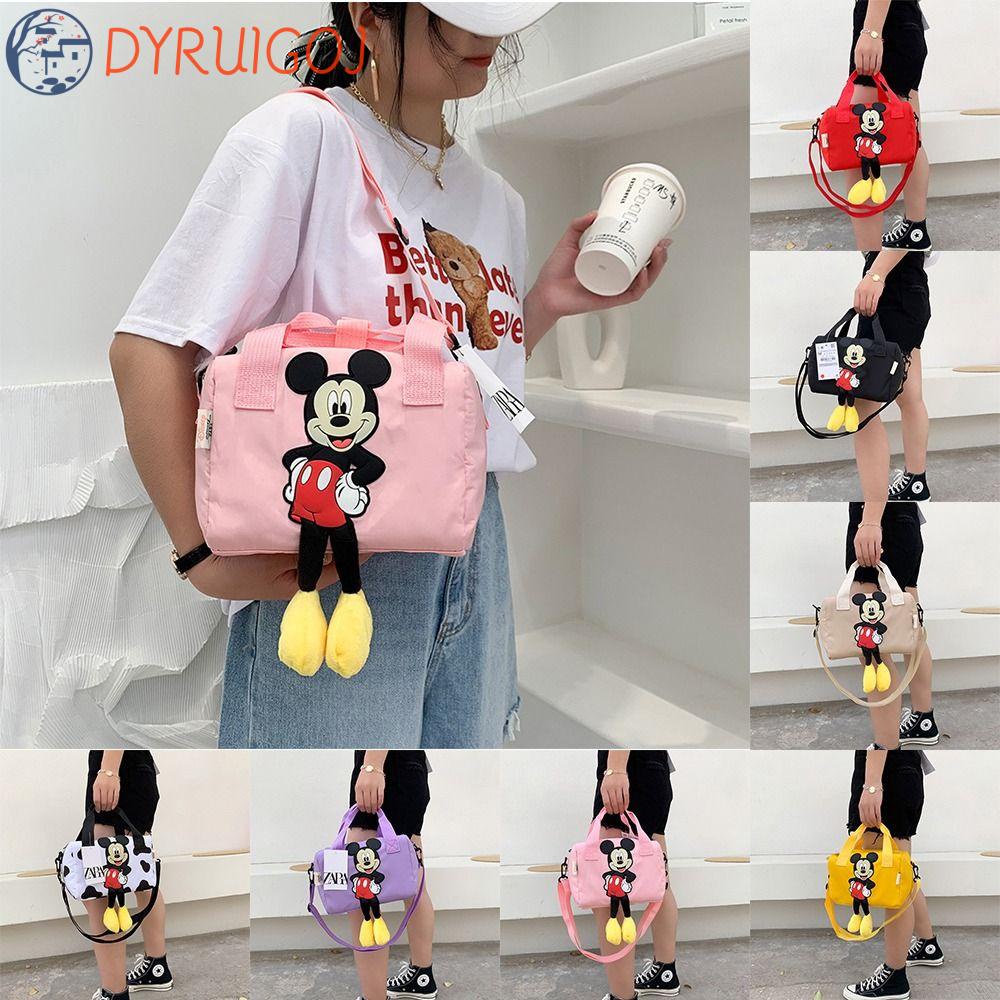 Túi Đeo Vai Cỡ Lớn Bằng Nylon Họa Tiết Chuột Hoạt Hình Dễ Thương