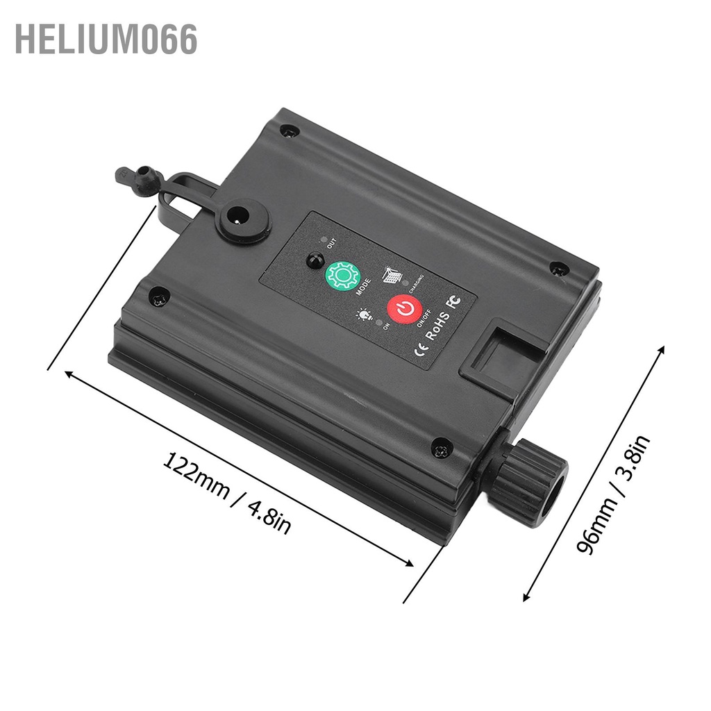 Helium066 Hộp điều khiển ánh sáng chuỗi năng lượng mặt trời Tự động chống nước có thể chỉnh độ chói Bảng mạch đèn
