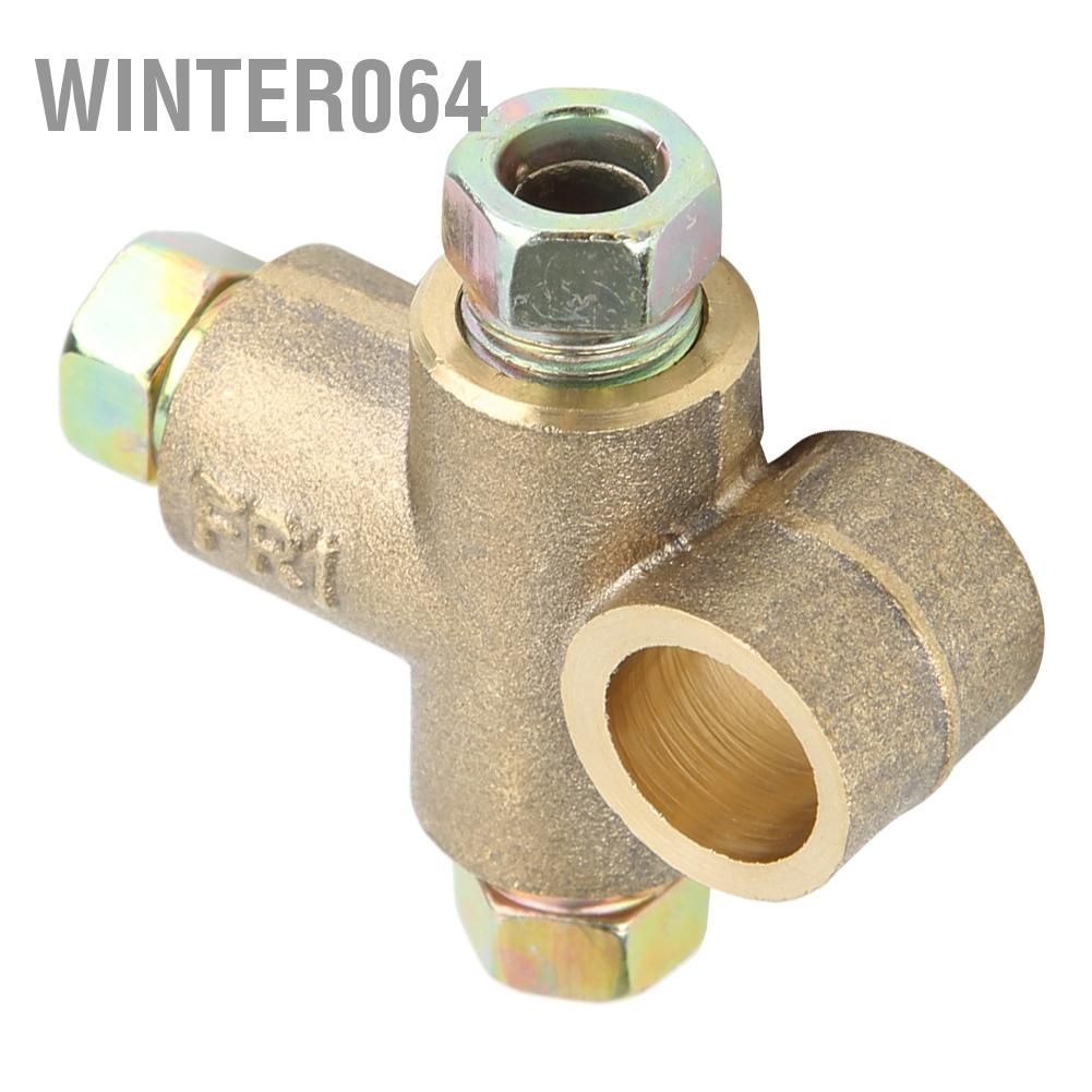 Winter064 Tee phanh 3 chiều hình chữ T với đai ốc nam Short Union M10 3/16in Ống 10 mm