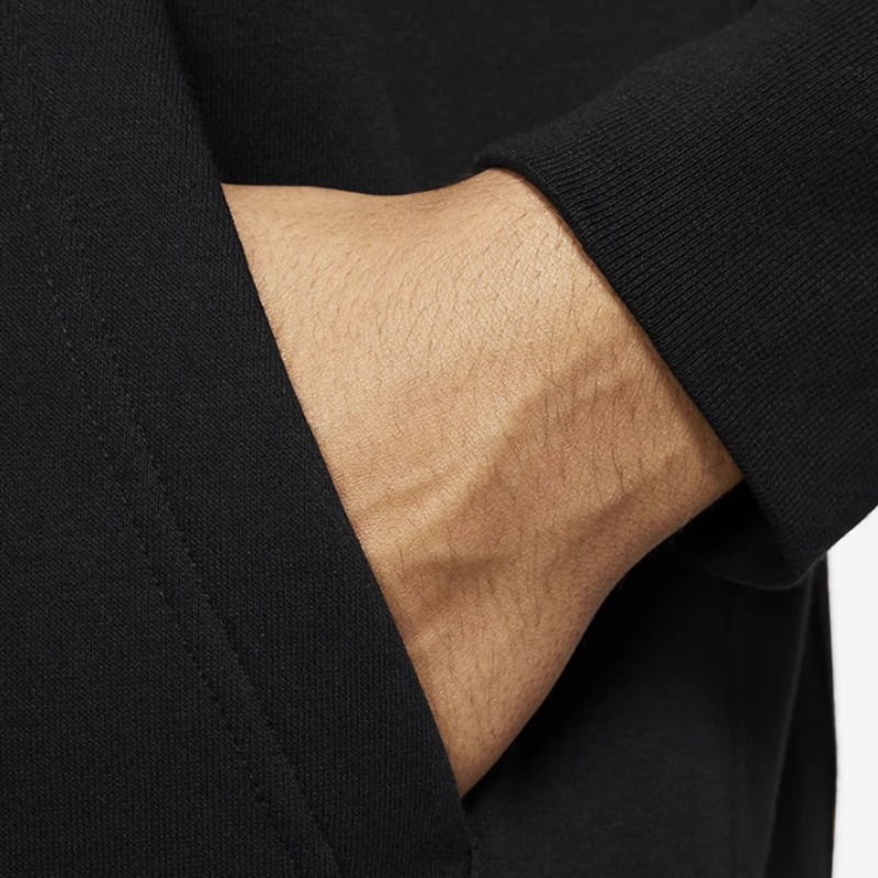 Nk men's sports hoodie plus velvet jacket áo len có mũ trùm đầu