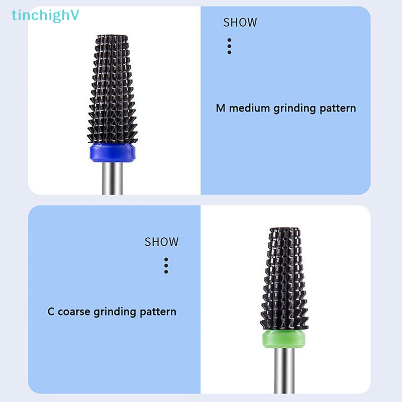 Đầu Mài Đánh Bóng Móng Tay Bằng Sứ Màu Đen Chuyên Dụng