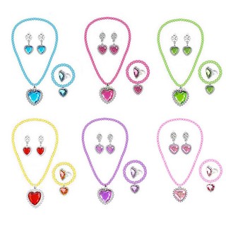 Set Vòng cổ Nhẫn Bông Tai Đũa Thần Trang Trí Công Chúa
