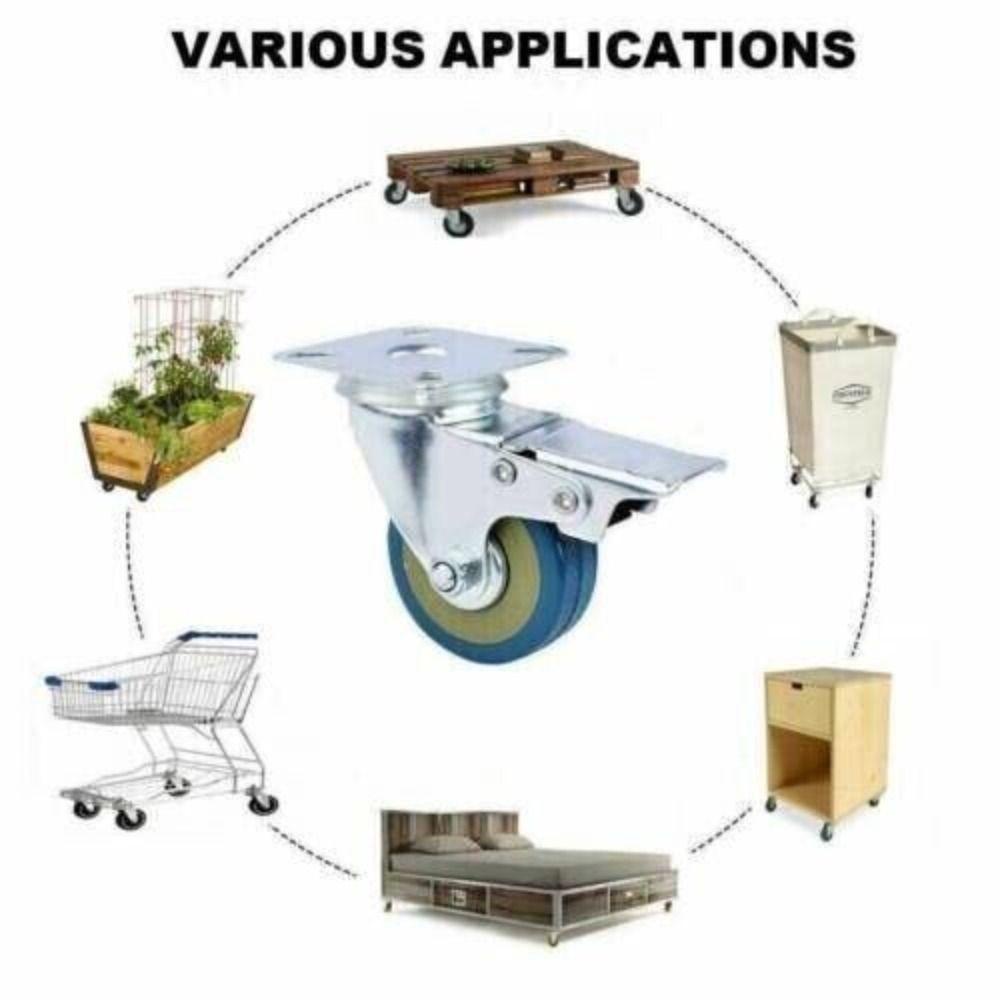 WATTLE Bánh Xe Lăn Bằng Nhựa PVC Chuyên Dụng Cho Xe Đẩy Em Bé