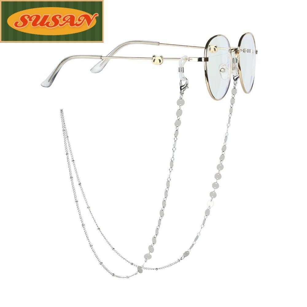 SUSANS Dây Đeo Kính Mát Hình Hoa Hồng Bằng Kim Loại Màu Sắc
