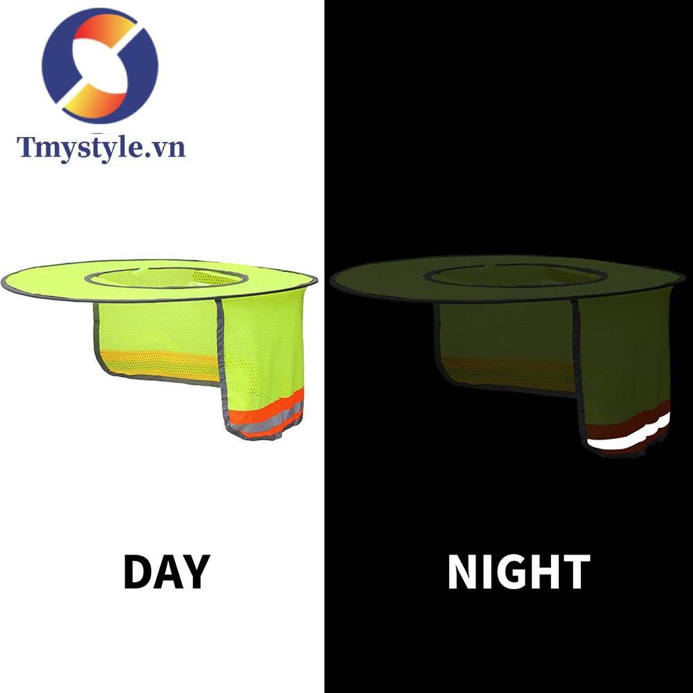 Mũ Cứng Che Cổ Chống Nắng Bảo Vệ Khi Xây Dựng