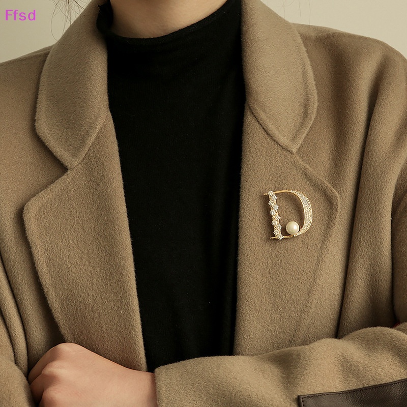 {Ffsd} Trâm Cài Áo Nhỏ Thiết Kế Chữ D Chưa Phai Cài Nút Cho Nữ Hàng Ngày Làm Quà Tặng Trang Sức Cho Bạn Gái *
