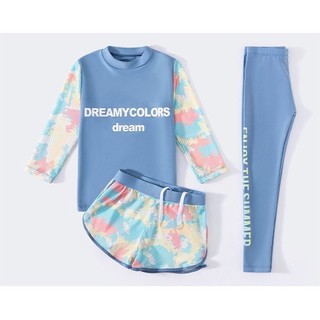 Set đồ bơi bé gái 3 chi tiết dream bg79