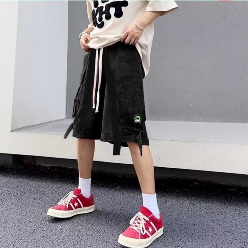 Quần Yếm Dáng Rộng Phong Cách Hip Hop Mỹ Thời Trang Mùa Hè Mới Cho Nam Và Nữ