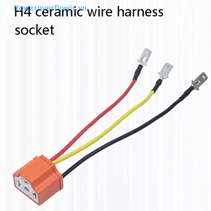 Giá Đỡ Bóng Đèn Pha LED H4 Bằng Sứ Chuyên Dụng Cho Xe Hơi