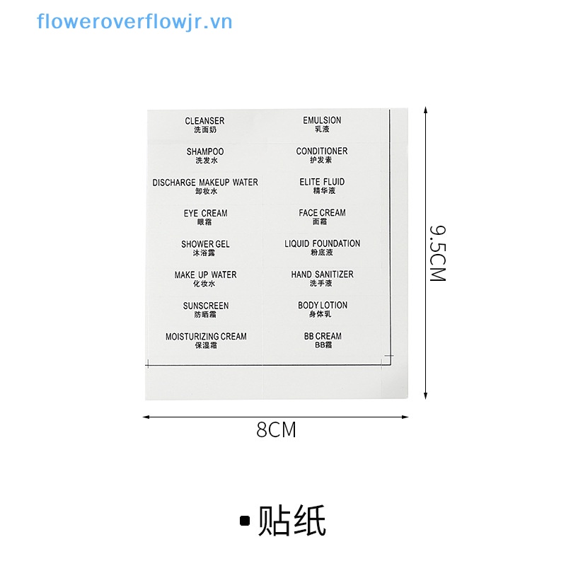 Set 5 Túi Đựng Mỹ Phẩm Dạng Lỏng Trong Suốt Di Động Cho Thú Cưng