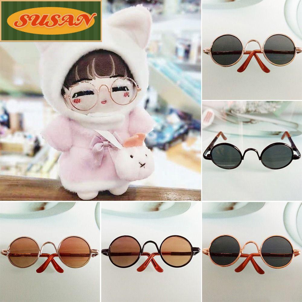 SUSANS Mắt Kính Gọng Tròn Mini Bằng Vải Bông Dễ Thương Cho Bé Gái