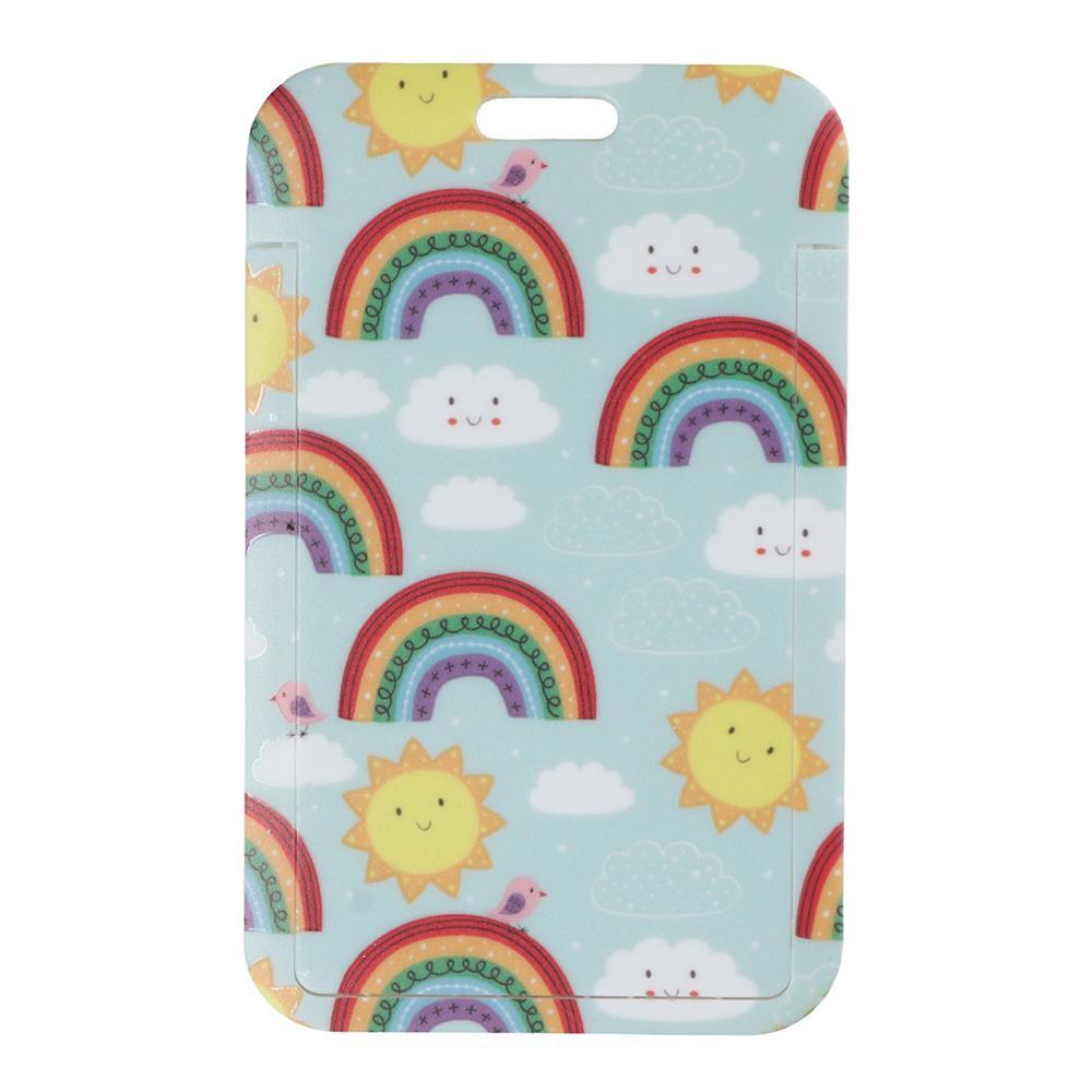 LAKAMIER Dây Đeo Thẻ ID Màu Cầu Vồng Dễ Thương Tiện Dụng Cho Giáo Viên / Văn Phòng