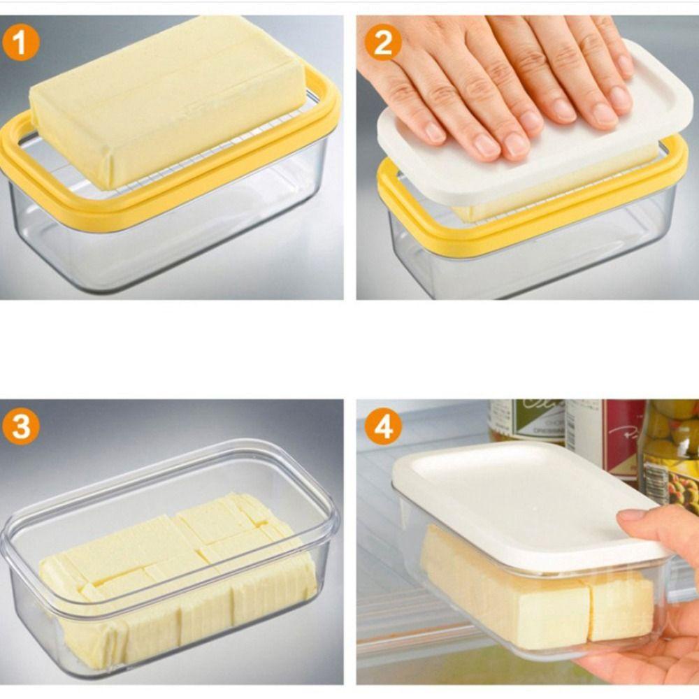 JANE Hộp Đựng Bơ / Phô Mai Bằng Nhựa Thép Không Gỉ Tiện Dụng Cho Nhà Bếp