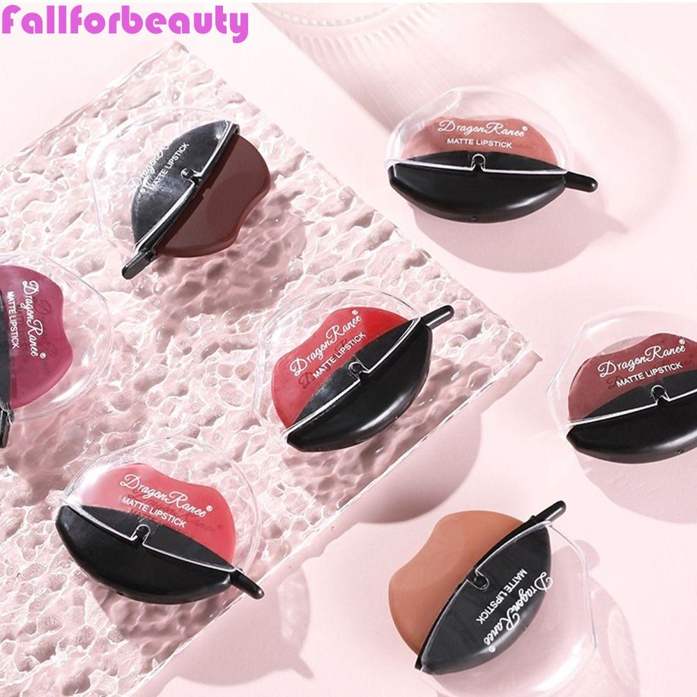 FALLFORBEAUTY Son Bặm Hình Đôi Môi Chất Nhung Chống Thấm Nước Phong Cách Hàn Quốc Cho Nữ