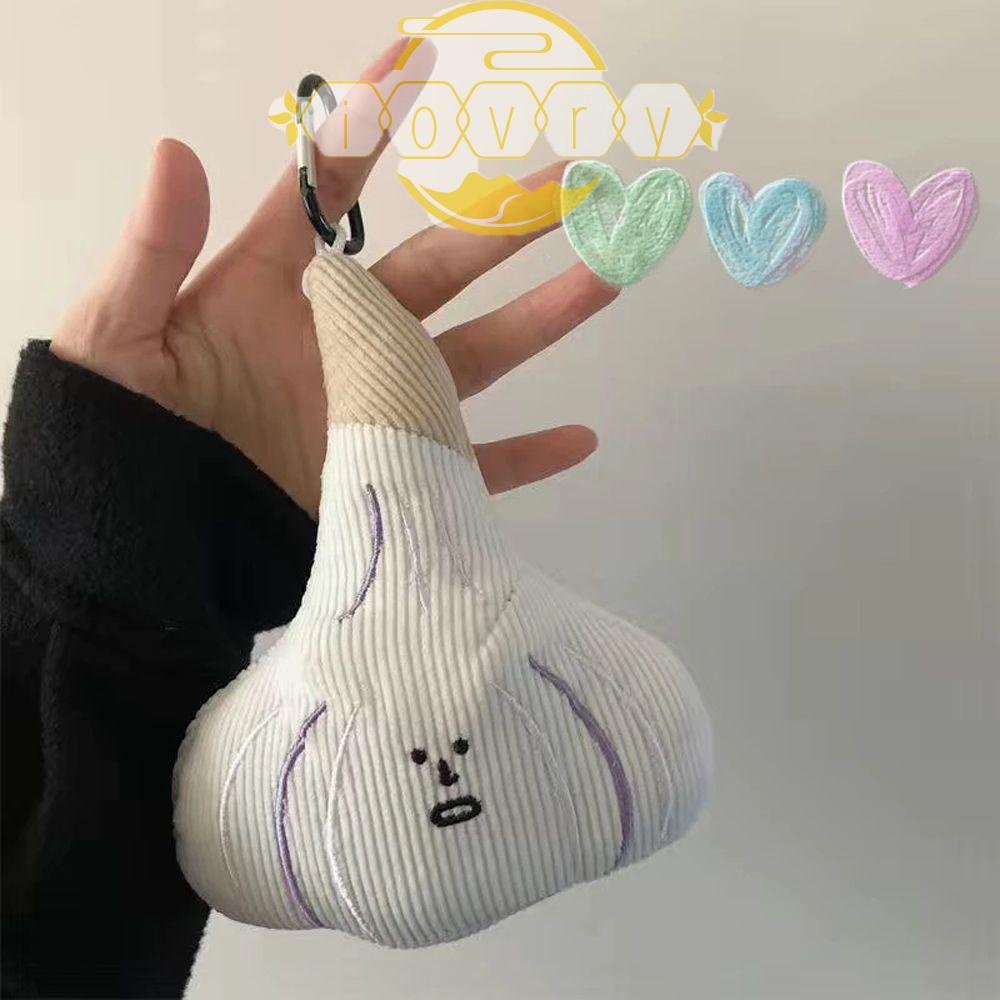 IVORY Móc Khóa Hàn Quốc Hình Hành Tỏi Dễ Thương