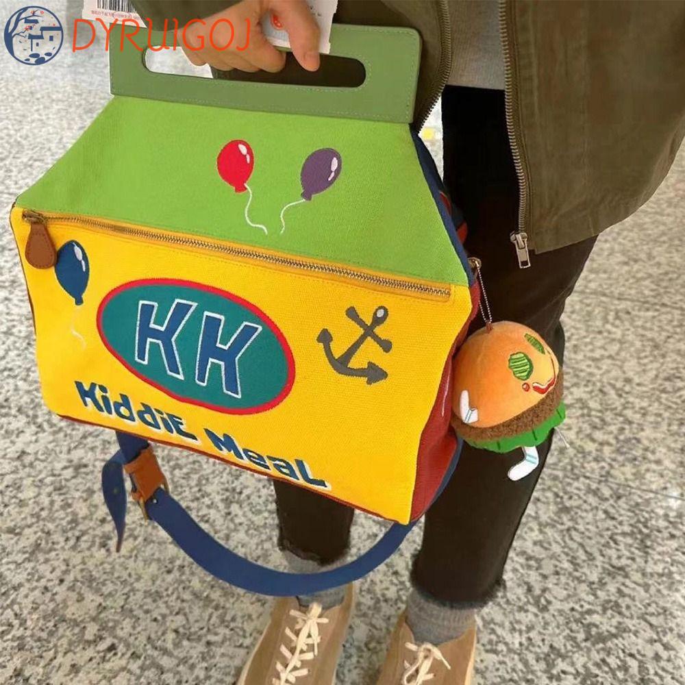 DYRUIDOJ Túi Xách Đeo Chéo Vai Bằng Da PU Họa Tiết Hoạt Hình SpongeBob Dễ Thương Dành Cho Nữ