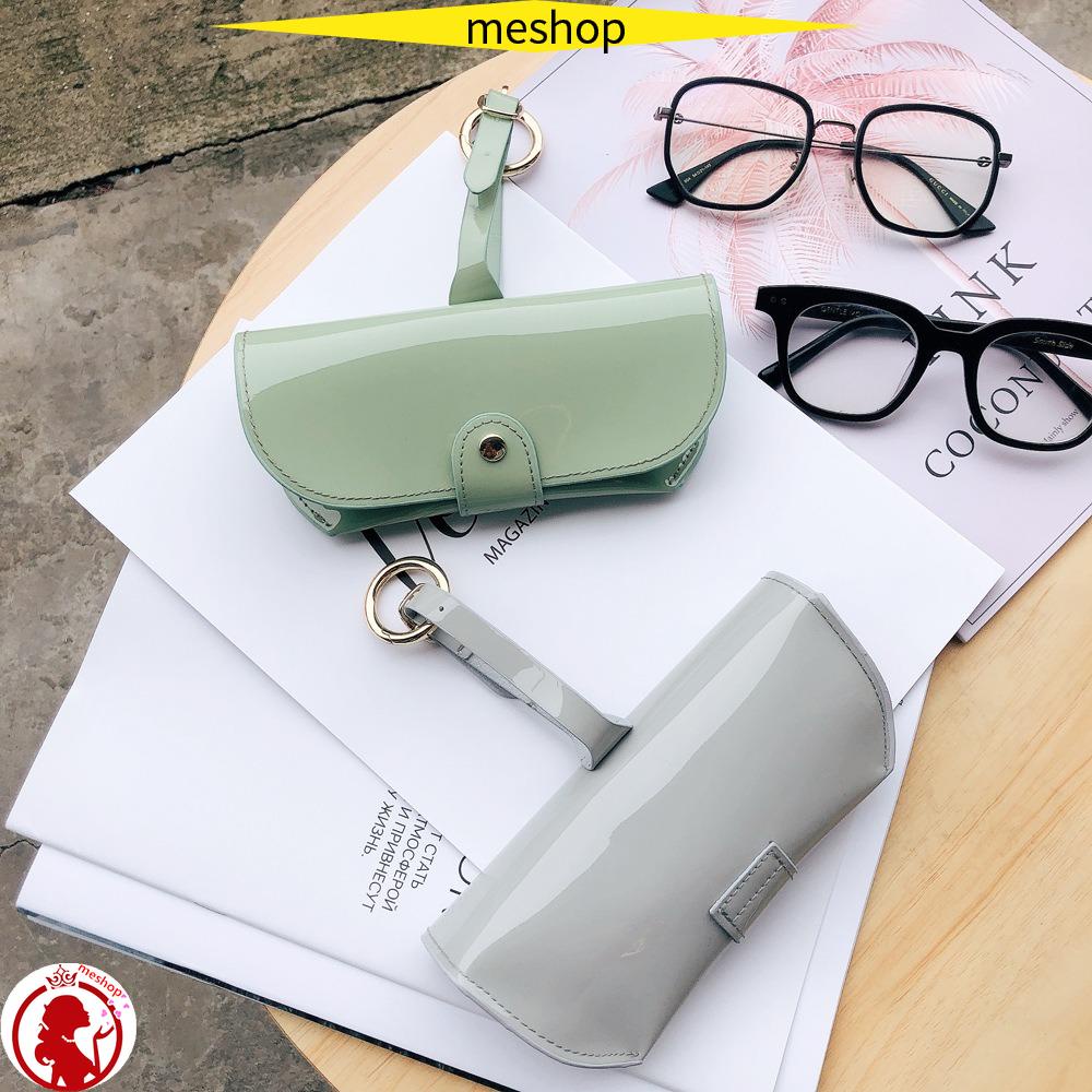ME Túi Đựng Mắt Kính Bằng Da PU Màu Trơn Thời Trang Cho Nữ