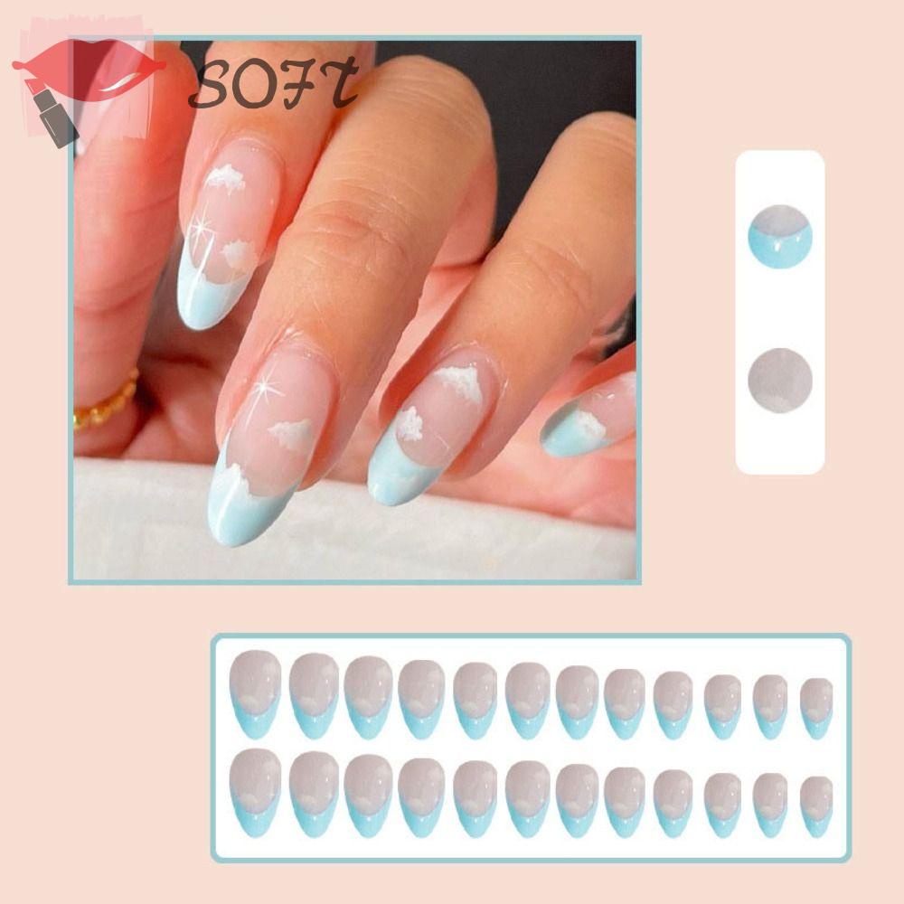 SOFTNESS Bộ Móng Tay Giả Có Thể Tháo Rời