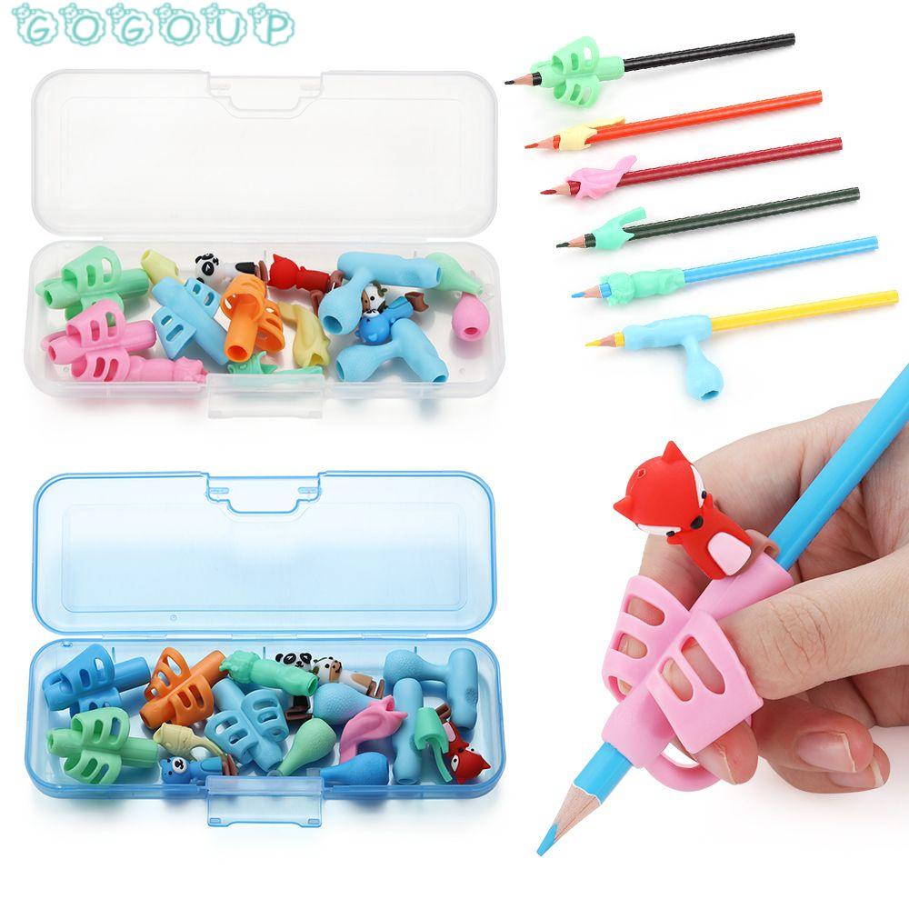 GOGOUP Tay Cầm Gắn Bút Chì Tiện Dụng Cho Học Sinh