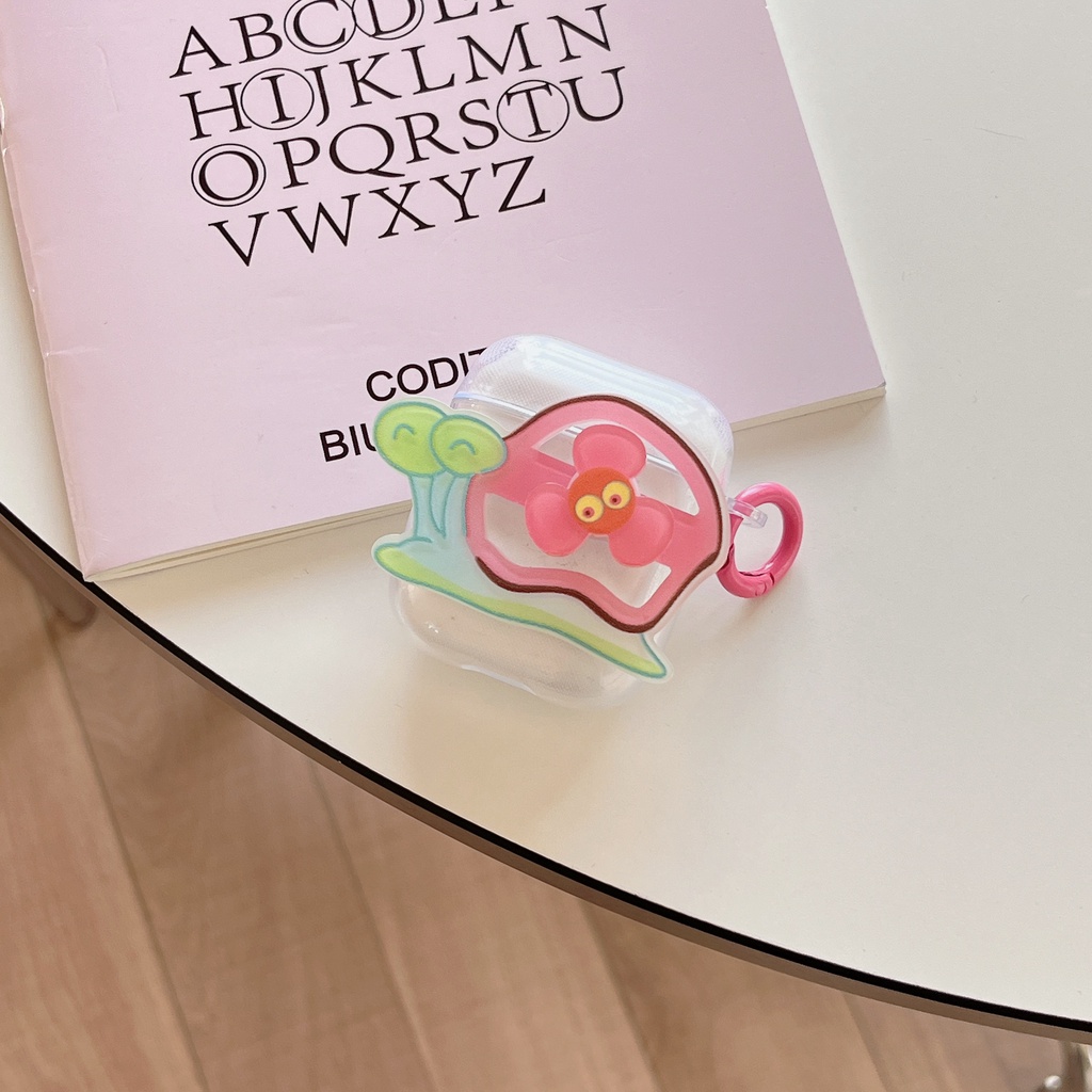 Vỏ Bảo Vệ Hộp Sạc Tai Nghe AirPods 1 2 pro2 2022 Gen3 Trong Suốt Họa Tiết Hoạt Hình 3D Kèm Móc Treo Tiện Dụng