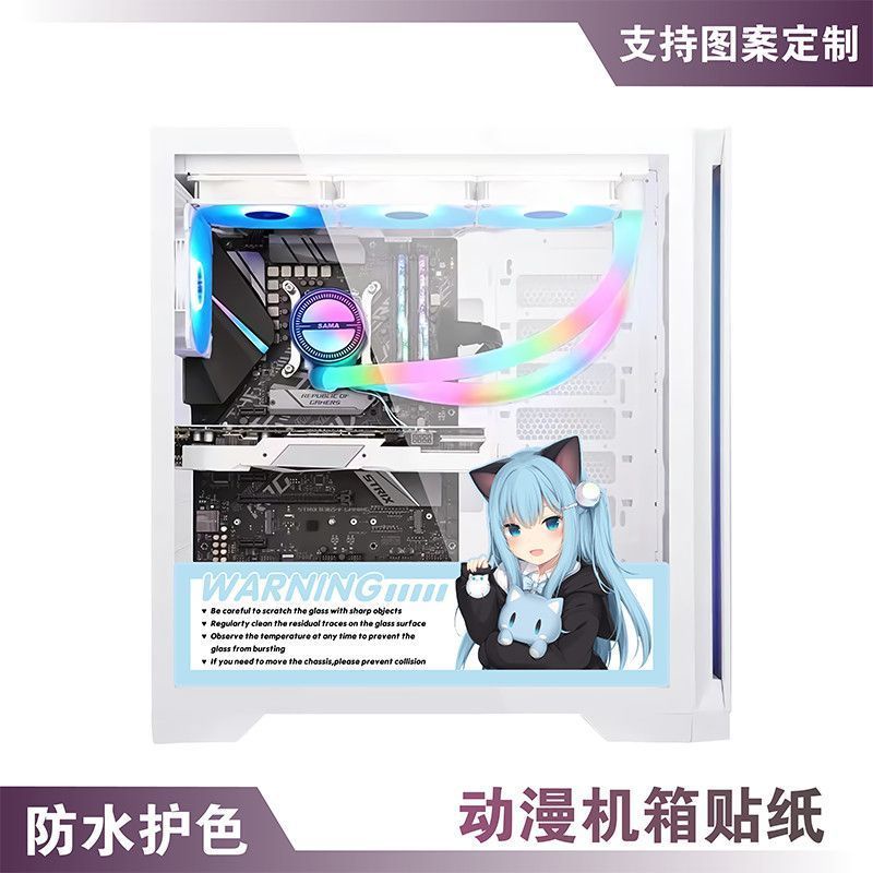 Miếng Dán Trang Trí Mặt Kính Trong Suốt Họa Tiết Hoạt Hình Dễ Thương diy