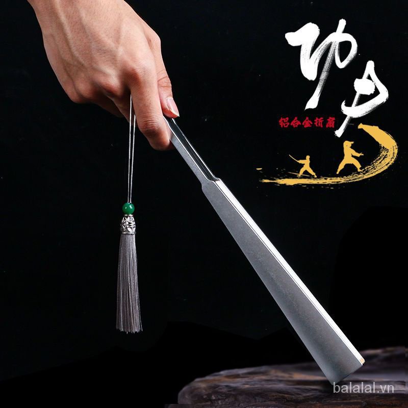 Quạt Xếp Chất Liệu Hợp Kim Nhôm Phong Cách Trung Hoa Cổ Điển