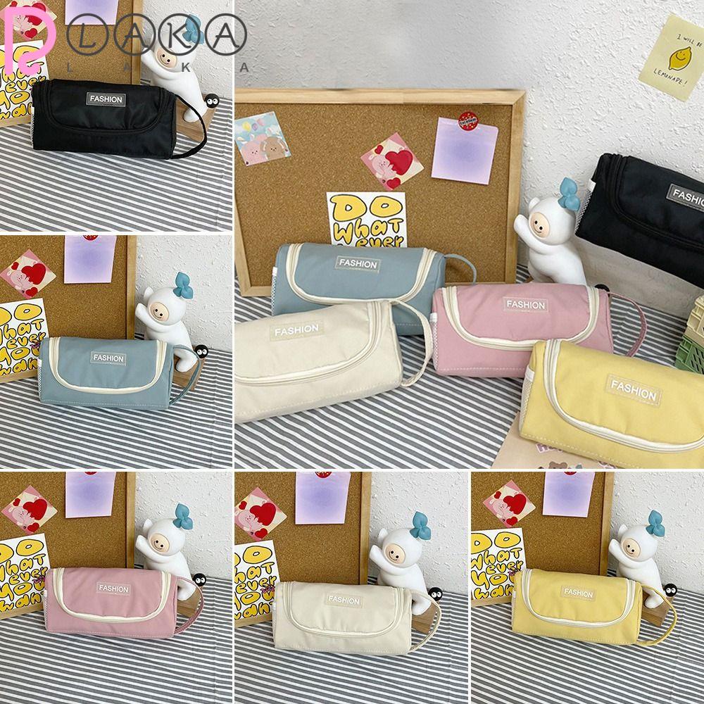 LAKAMIER Túi Đựng Bút Đa Năng Màu Sắc Xinh Xắn