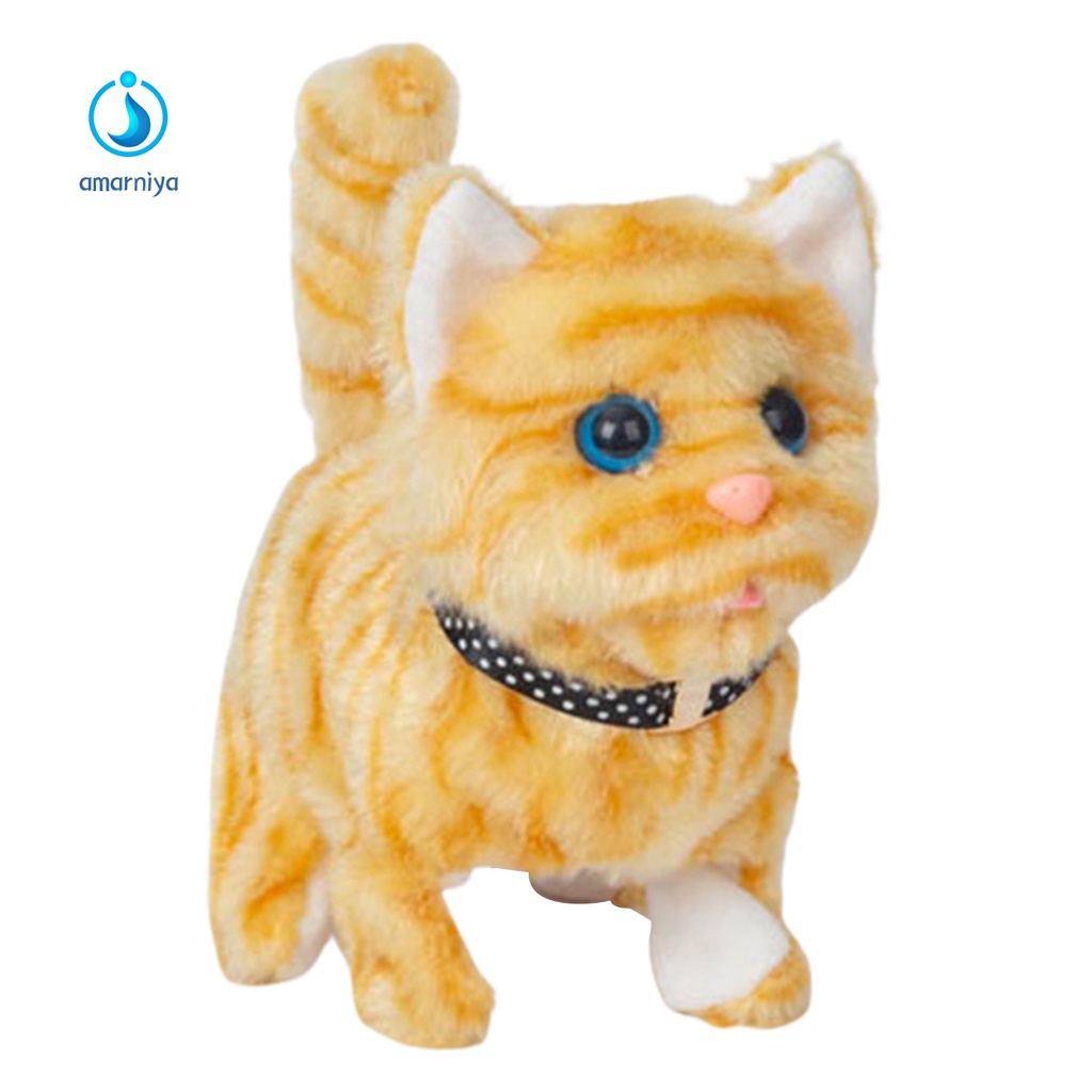 (Shop Amart) Đồ Chơi Mèo Nhồi Bông Điện Tử Dễ Thương