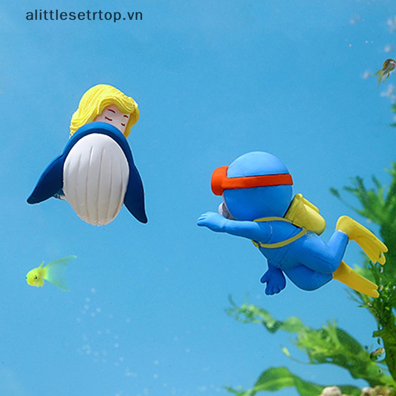Alittlesetrtop 1pc floag fish s trang trí bể cá dễ thương trang trí cảnh quan.