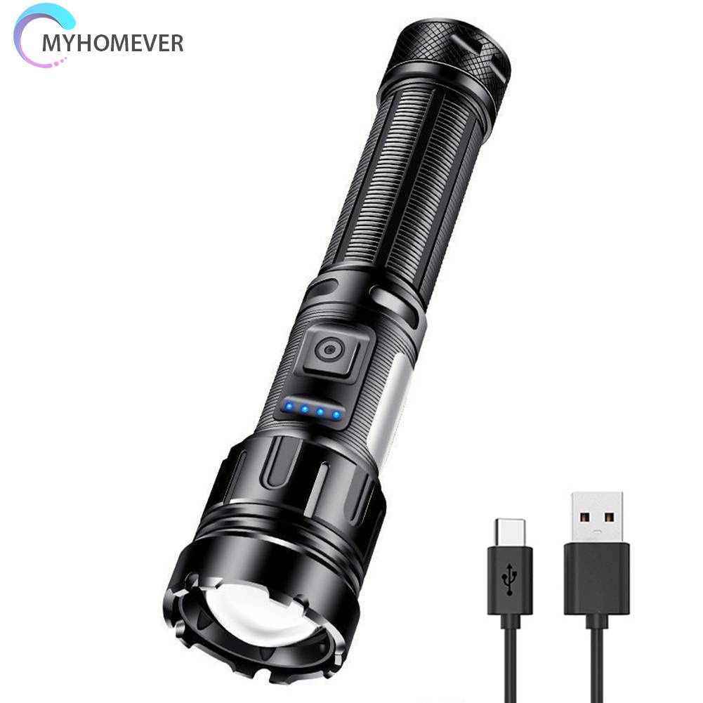 Đèn Pin XHP50 800LM COB LED 1200mAh IPX4 Type-C Sạc USB Tiện Dụng