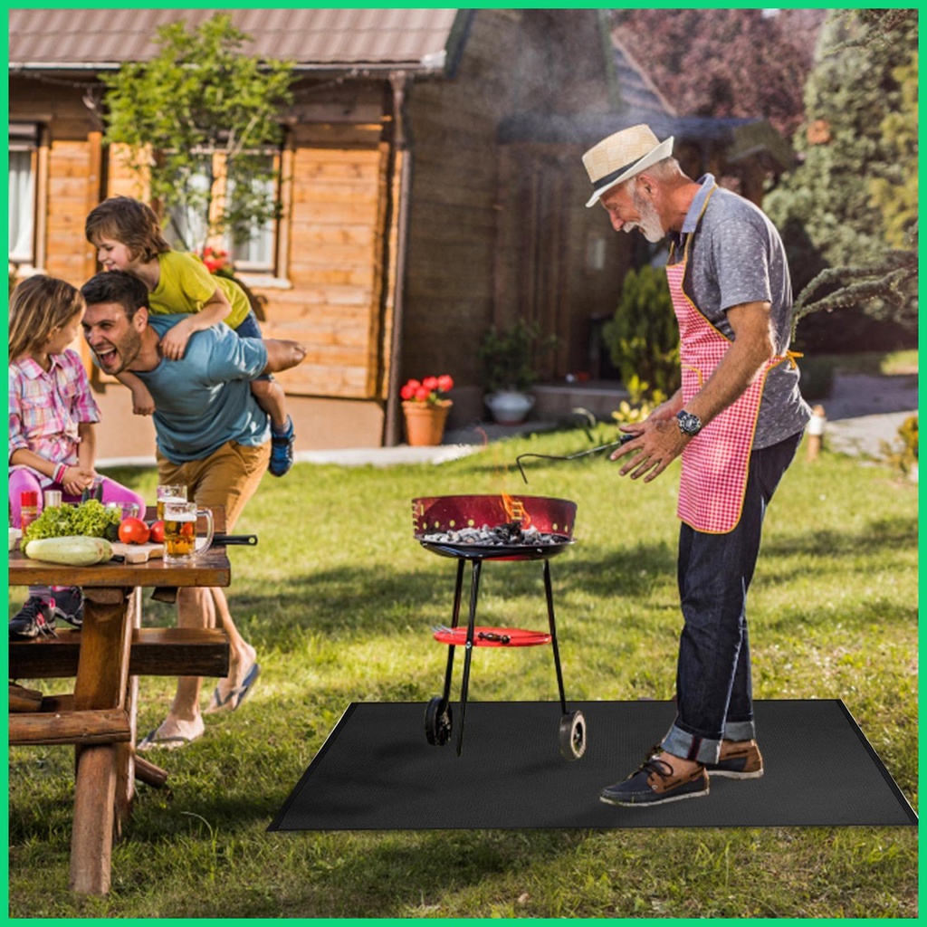 Thảm Nướng BBQ Chịu Nhiệt Chống Nước Chống Cháy Cho jiwvn