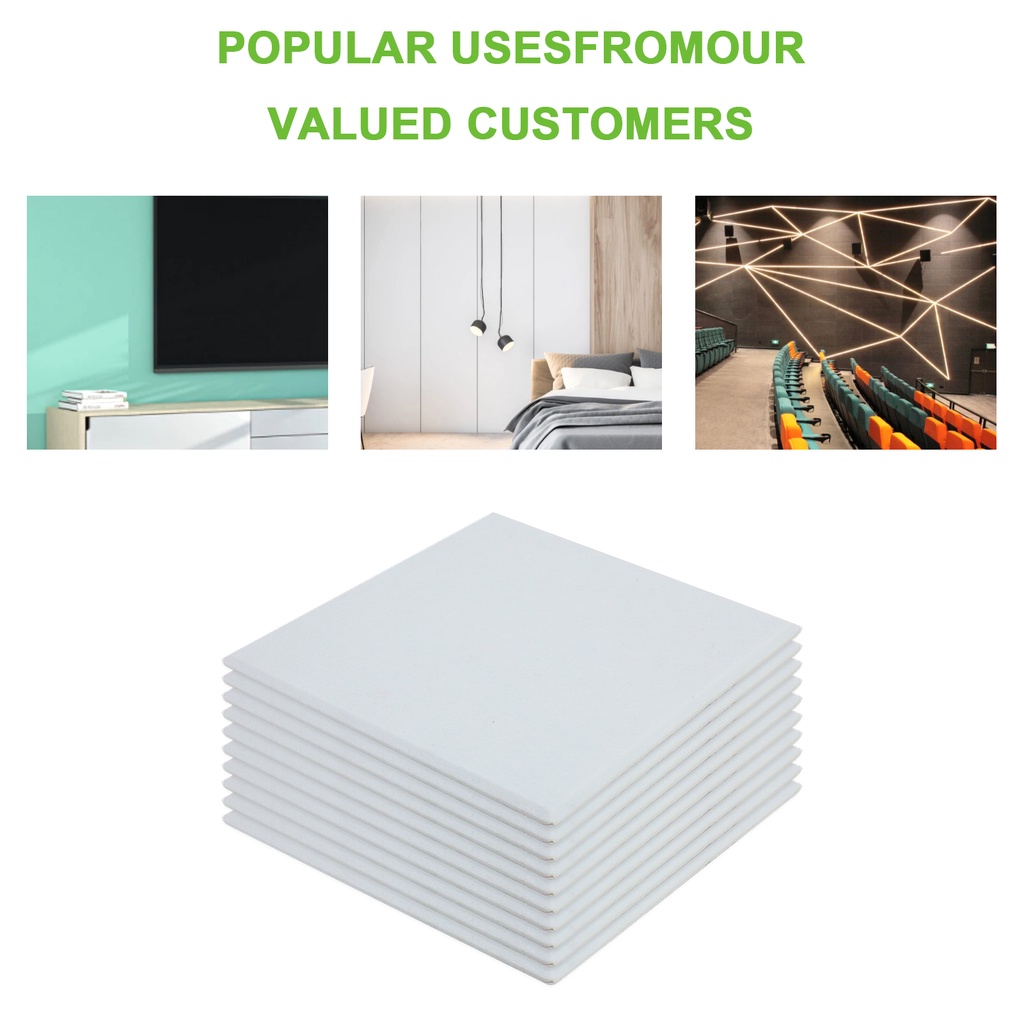 Túi 10 Tấm Nỉ Cách Âm Chống Trầy Giảm Tiếng Ồn Tiện Dụng Cho Gia Đình