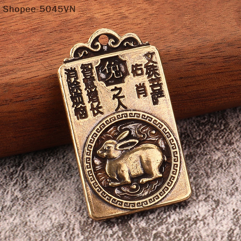 [Hàng Có Sẵn] Vòng Tay / Vòng cổ / Móc Khóa Bùa Hộ Mệnh Trung Quốc Bằng Đồng Thau Cong Làm Quà Tặng Cho Nam Và Nữ