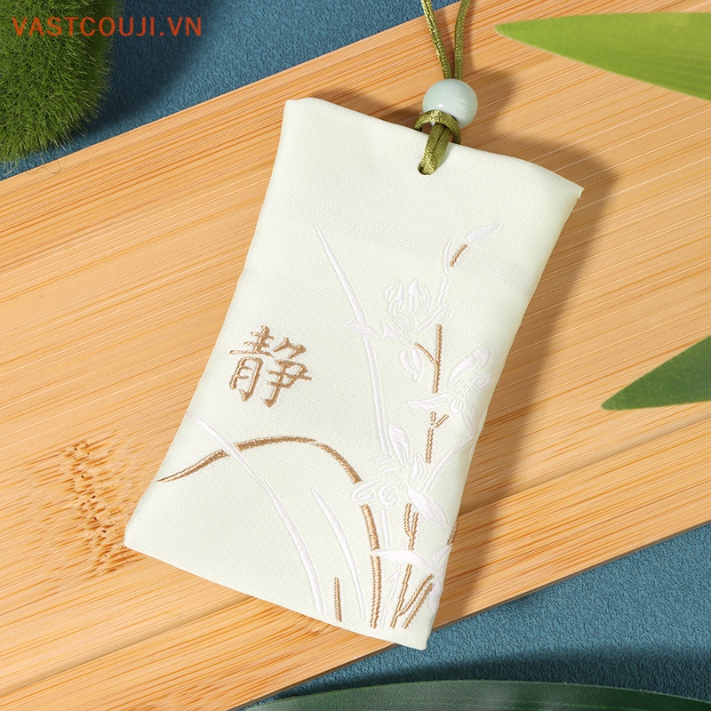 Túi Cầu Nguyện Thêu Họa Tiết Talisman Giàu Có Gắn Móc Khóa Trang Trí Xe Hơi