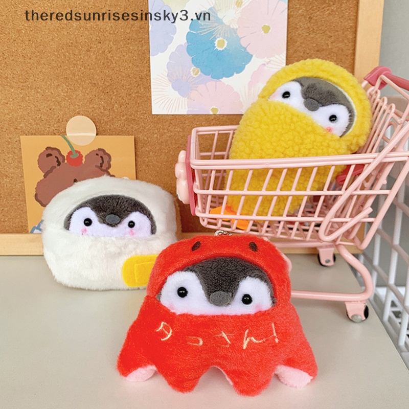 Móc Khóa Hình Chim Cánh Cụt Nhồi Bông Mềm Mại Đáng Yêu