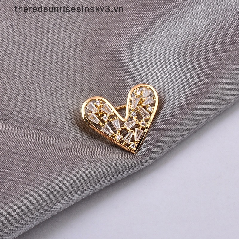 Ghim Cài Áo Hình Trái Tim Thời Trang Dành Cho Nữ