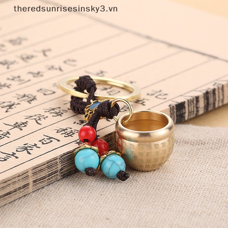 Móc Chìa Khóa Bằng Đồng Thau Thời Trang Vintage